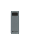 Verbatim Executive Fingerprint Secure 1 TB Encrypted Portable SSD | USB 3.2 Gen 1 Grey