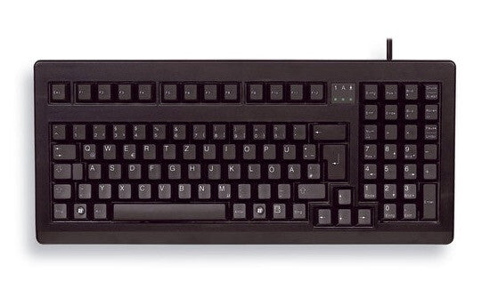 CHERRY G80-1800 Compact Corded Keyboard, Black, PS2/USB, (QWERTY - UK) Keyboard | Wired, QWERTY, Black