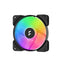 Fractal Design Aspect 12 RGB PWM Case Fan | 120mm 2000 RPM 56 CFM RGB Rifle bearing Black