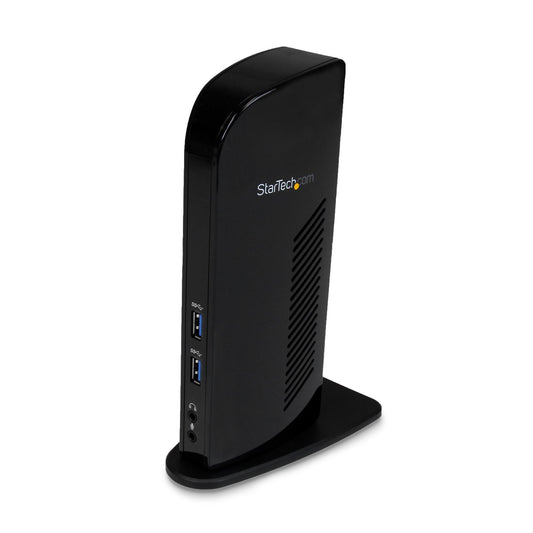StarTech.com Dual Monitor USB 3.0 Docking Station with HDMI - DVI - 6 x USB Ports~Dual Monitor USB 3.0 Laptop Docking Station with HDMI & DVI/VGA, 6x USB-A Hub, GbE, Audio, Universal Type-A Dock - Windows/macOS/ChromeOS