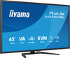 iiyama ProLite X4373UHSU-B2 computer monitor 108 cm (42.5") 3840 x 2160 pixels 4K Ultra HD LED Black