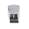 StarTech.com Gigabit Fiber to RJ45 Ethernet Media Converter Dongle, Optical Singlemode 10km/Multimode 800m, PoE Powered, Compact Design, Metal Housing, Micro Mini, TAA