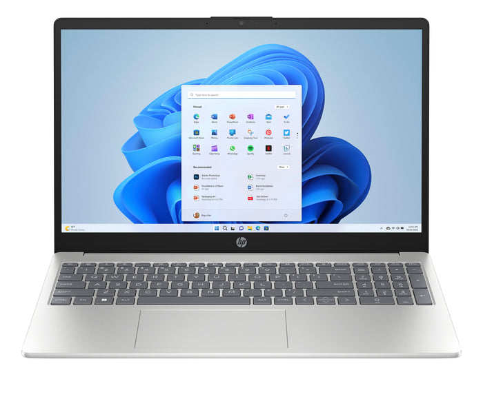 HP 15-fc0049na AMD Ryzen™ 5 7520U Laptop 39.6 cm (15.6") Full HD 16 GB LPDDR5-SDRAM 512 GB SSD Wi-Fi 6 (802.11ax) Windows 11 Home Silver
