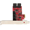 StarTech.com SATA PCIe Card - 10 Port PCIe SATA Expansion Card - 6Gbps - Low/Full Profile - Stacked SATA Connectors - ASM1062 Non-Raid - PCI Express to SATA Converter/Adapter