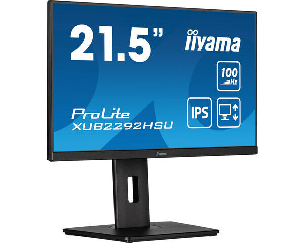 iiyama ProLite XUB2292HSU-B6 22" Full HD Monitor | 1920 x 1080 100Hz HDMI DP