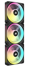 Corsair iCUE LINK QX120 3 Pack Case Fan | 120mm 2400 RPM 63.1 CFM PWM RGB Black