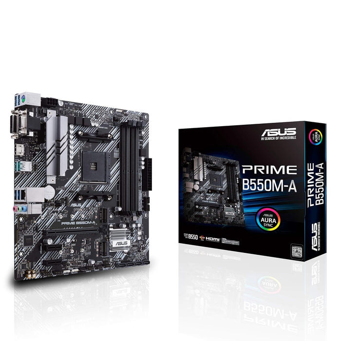 ASUS PRIME B550M-A mATX Motherboard | AM4 | 4x DDR4 Slots | Wi-Fi 6