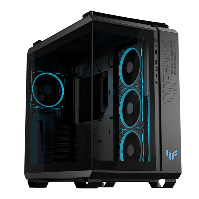 ASUS TUF GAMING GT502 Horizon TG ARGB Black Midi Tower PC Case Black | Liquid Cooling Support