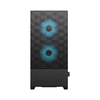 Fractal Design Pop Air RGB Tower PC Case Black, Cyan | Liquid Cooling Support