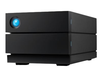LaCie 2big RAID 16TB 2-Bay Desktop Disk Array | HDD, 16 TB Total, Hot-Swap, Black, 2 drives installed