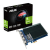 ASUS GeForce GT 730 2 GB GDDR5 Graphics Card | PCIe x1 | 4 x HDMI | Passive Cooling