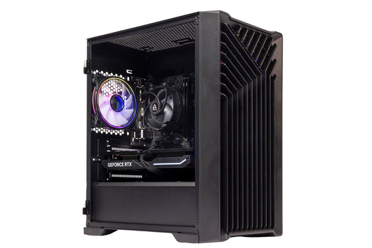 GTR ShadowHawk Gaming PC | Intel Core i5-12400F | NVIDIA RTX 4070 12GB GDDR6 | 16GB DDR4 3200MHz RAM | 1TB NVMe SSD |  ARGB Design | 650W PSU | Windows 11 Home | WiFi | Pre-built Budget Gaming Computer