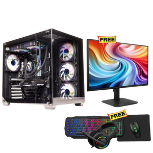 GTR Gaming PC | AMD Ryzen 7 9800X3D | RTX 5080 16GB | 32GB DDR5 | 2TB NVMe | Windows 11 | Combo Free (Gaming Monitor, Keyboard, Mouse & Headset)