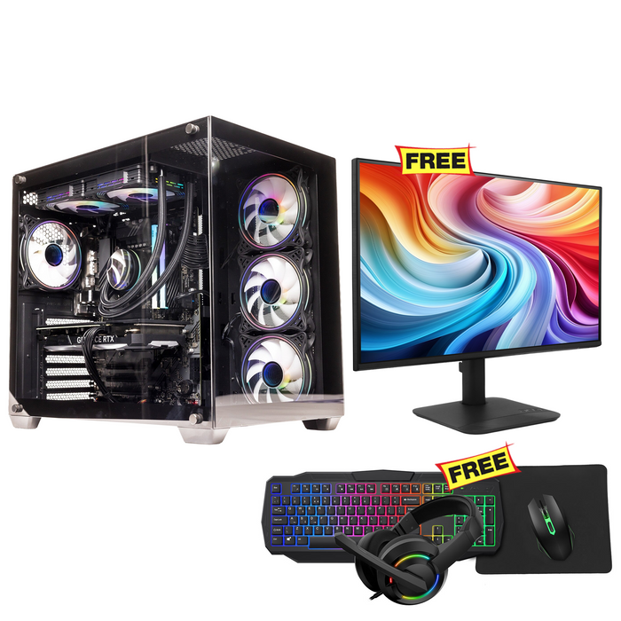 GTR Gaming PC | AMD Ryzen 7 9800X3D | RTX 5080 16GB | 32GB DDR5 | 2TB NVMe | Windows 11 | Combo Free (Gaming Monitor, Keyboard, Mouse & Headset)