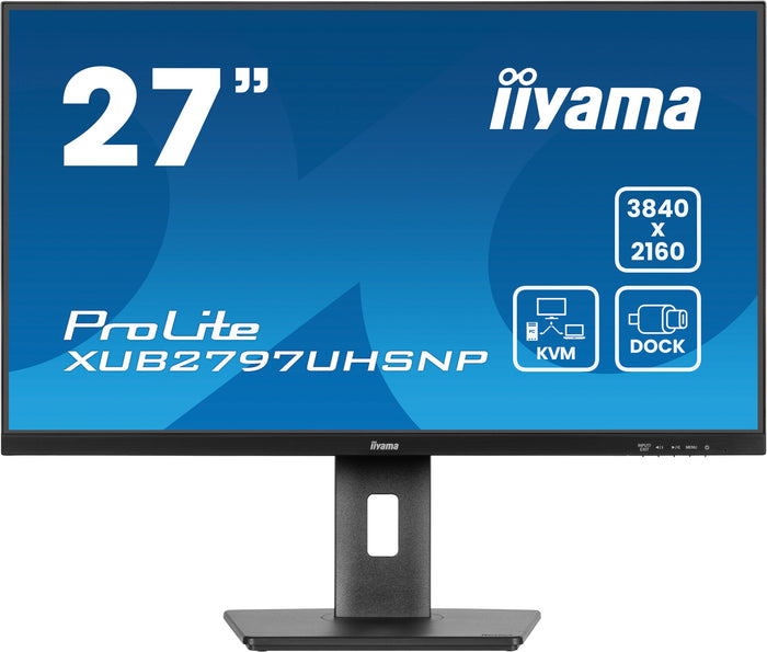 iiyama ProLite XUB2797UHSNP-B1 27" 4K Ultra HD Monitor | 3840 x 2160 60Hz HDMI DP