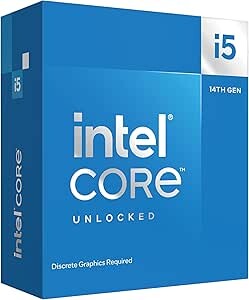 Intel i5-14600KF Processor | 14C/20T 3.5/5.3 GHz LGA1700 No Graphics 125 W Base Power | No Cooler
