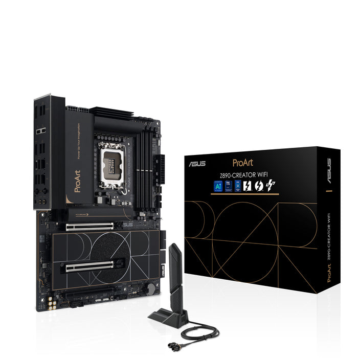 ASUS PROART Z890-CREATOR WIFI ATX Motherboard | LGA1851 | 4x DDR5 Slots | Wi-Fi 7