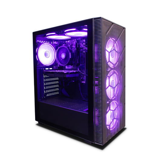 GTR Horizon Gaming PC | AMD Ryzen 5 5500 | AMD RX 7600 8GB GDDR6 | 16GB DDR4 3200MHz RAM | 1TB NVMe SSD| 650W PSU | Windows 11 Home | Prebuilt Gaming Desktop with ARGB Case and WiFi – Powerful Budget Gaming PC