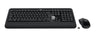 Logitech ADVANCED Combo Wireless Keyboard and Mouse Keyboard | Wired, QWERTY, Black, Mouse Included