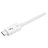 StarTech Thunderbolt 3 Cable - 40Gbps - 0.5m - White - Thunderbolt, USB, and DisplayPort Compatible