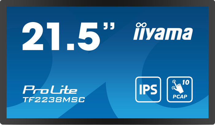 iiyama PROLITE Digital A-board 55.9 cm (22") LED 600 cd/m² Full HD Black Touchscreen