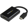 StarTech USB C to HDMI 2.0 Adapter with Power Delivery - 4K 60Hz USB Type-C to HDMI Display Video Converter - 60W PD Pass-Through Charging Port - Thunderbolt 3 Compatible - Black