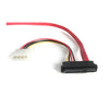 StarTech 18in SAS 29 Pin to SATA Cable with LP4 Power