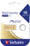 Verbatim Metal Executive - USB 3.0 Drive 16 GB - Gold