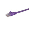 StarTech 3m CAT6 Ethernet Cable - Purple CAT 6 Gigabit Ethernet Wire -650MHz 100W PoE RJ45 UTP Network/Patch Cord Snagless w/Strain Relief Fluke Tested/Wiring is UL Certified/TIA