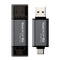 Team Group X1 USB 3.2 Gen1 USB flash drive 128 GB USB Type-A / USB Type-C 3.2 Gen 1 (3.1 Gen 1) Black, Grey