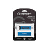 Kingston Technology IronKey Keypad 200 USB flash drive 32 GB USB Type-A 3.2 Gen 1 (3.1 Gen 1) Blue