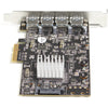 StarTech.com 4-Port USB PCIe Card - 10Gbps USB 3.1/3.2 Gen 2 Type-A PCI Express Expansion Card with 2 Controllers - 4x USB-A - USB PCIe Add-On Adapter Card - Windows/Mac/Linux