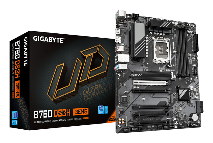 Gigabyte B760 DS3H GEN5 ATX Motherboard | LGA1700 | 4x DDR5 Slots