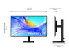 Samsung ViewFinity LS27D800UAU 27" Quad HD Monitor | 3840 x 2160 60Hz HDMI DP