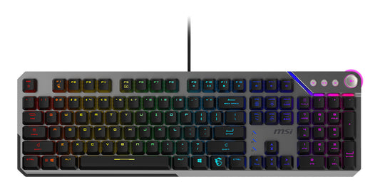 MSI STRIKE 600 SILENT UK Mechanical Gaming Keyboard | Wired, QWERTY, Full-size (100%), Black, Backlit