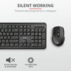Trust ODY Keyboard | Wireless, QWERTY, Black, Mouse Included