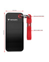 Verbatim Pocket SSD 2 TB Portable SSD | USB 3.2 Gen 2 Black, Red