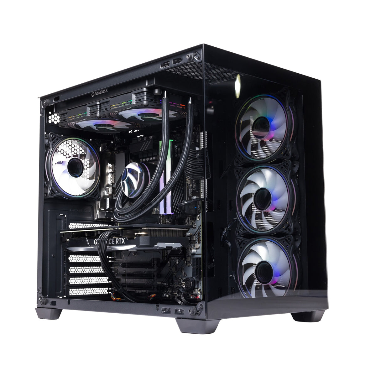 GTR Gaming PC | Intel Core i9-14900KF | RTX 5080 16GB | 32GB DDR5 5600MHz | 2TB NVMe SSD | 1000W Gold PSU | Wi-Fi | AIO Liquid Cooler | ARGB Black Case | Windows 11