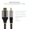 StarTech.com 12ft (4m) HDMI 2.1 Cable 8K - Certified Ultra High Speed HDMI Cable 48Gbps - 8K 60Hz/4K 120Hz HDR10+ eARC - Ultra HD 8K HDMI Cord - Monitor/TV/Display - Flexible TPE Jacket