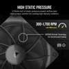 Corsair iCUE LINK RX140 Case Fan | 140mm 1700 RPM 95.7 CFM PWM Black