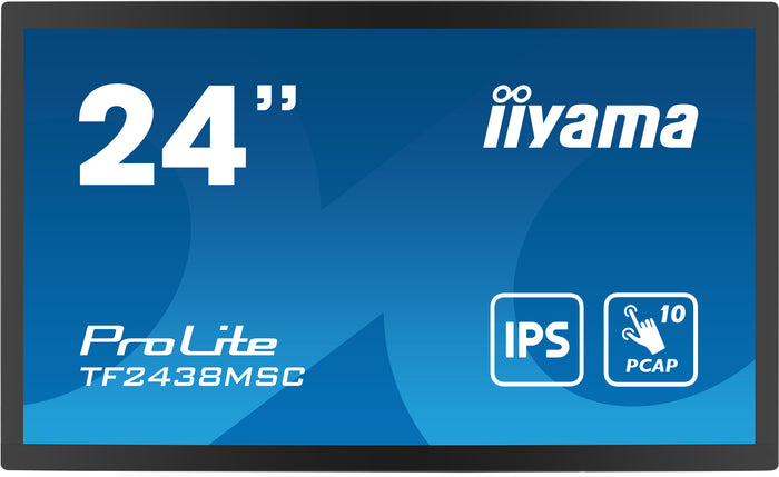iiyama PROLITE Digital A-board 61 cm (24") LED 600 cd/m² Full HD Black Touchscreen