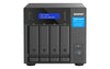 QNAP TVS-H474 Tower NAS | 4-bay, HDD & SSD, Intel Pentium CPU, 8 GB GB RAM, 2 x LAN Ports