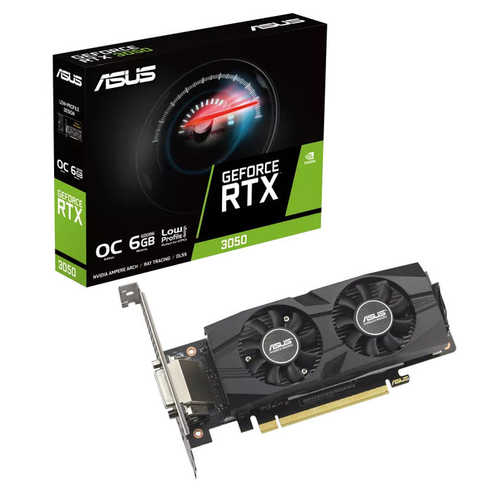 ASUS GeForce RTX 3050 6 GB GDDR6 Overclocked Graphics Card | PCIe 4.0 | 1 x DP and 1 x HDMI | Active Cooling