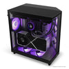 NZXT H6 Air Flow RGB Midi Tower PC Case Black | Liquid Cooling Support