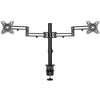 StarTech.com Desk Mount Dual Monitor Arm - Desk Clamp VESA Compatible Monitor Mount for up to 32 inch Displays - Ergonomic Articulating Monitor Arm - Height Adjustable/Tilt/Swivel/Rotating