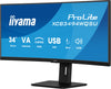iiyama ProLite XCB3494WQSU-B1 34" UltraWide Quad HD Curved Monitor | 3440 x 1440 120Hz HDMI DP