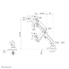 Neomounts by Newstar Neomounts monitor arm desk mount