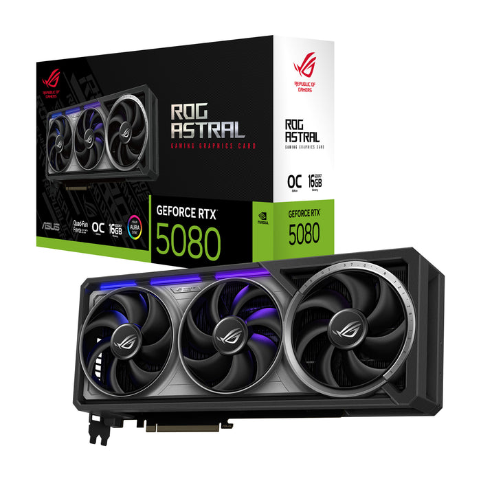 ASUS GeForce RTX 5080 16 GB GDDR7 Graphics Card | PCIe 5.0 | 3 x DP and 2 x HDMI | Active Cooling