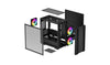DeepCool CC360 ARGB Mini Tower PC Case Black | Liquid Cooling Support