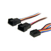 StarTech 12in 4 Pin Fan Power Splitter Cable - F/M